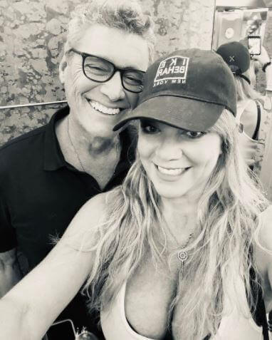 Dylan Bauer's father Steven Bauer with his girlfriend Jennifer Brenon
